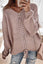 Ruggles V-neck Lace Up Knitted Sweater