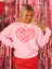 Custom Boutique Name Heart Checkered Sweatshirt