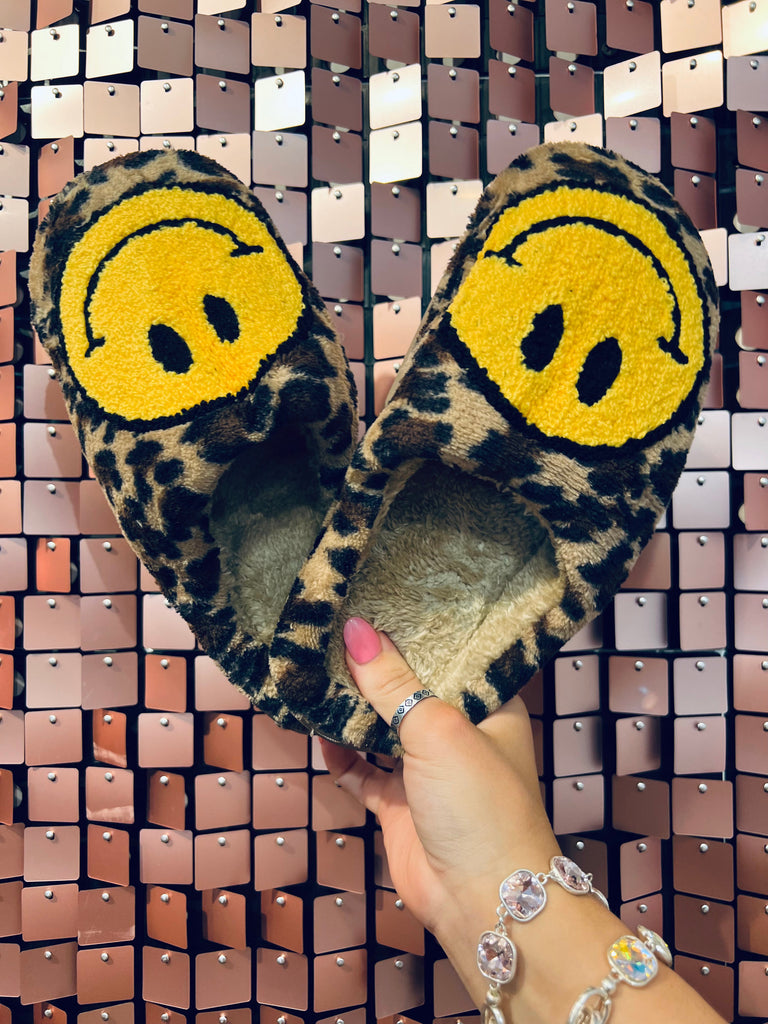 RTS Leopard Smiley Slippers
