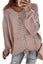 Ruggles V-neck Lace Up Knitted Sweater