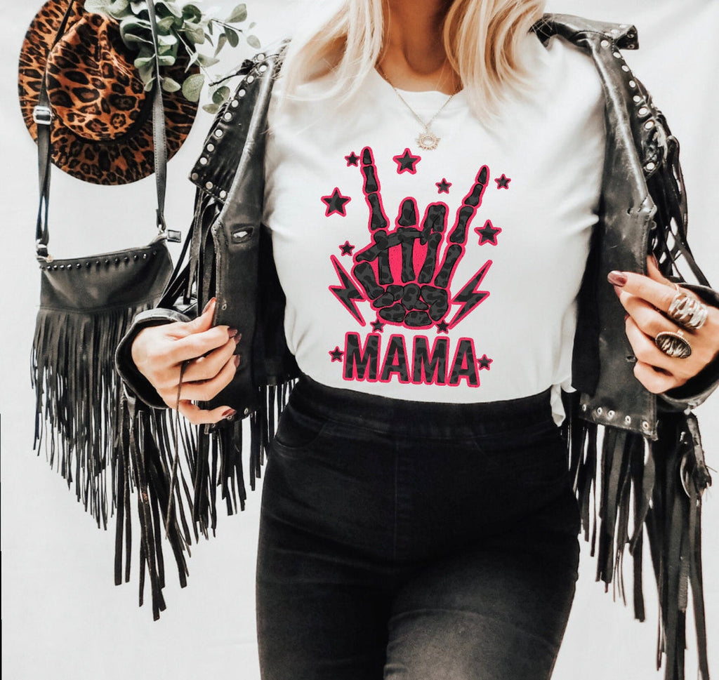 Rock & Roll Black Leopard Mama