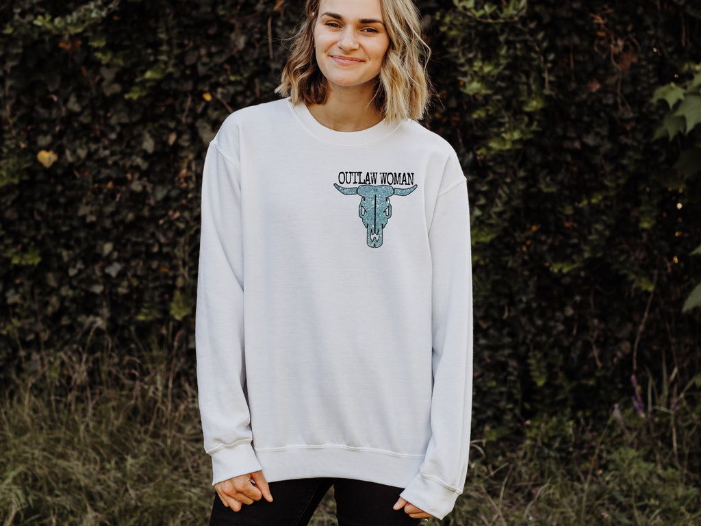 Outlaw Woman Sweatshirt With Front Pocket