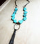 Turquoise Slab Necklace- TEXAS MADE!