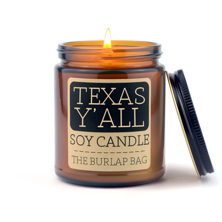 Texas Y'all Soy Candle 9oz-HOMEMADE!